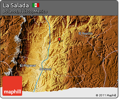 Physical 3D Map of La Salada