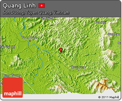 Physical 3D Map of Quang Linh