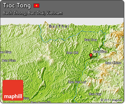 Physical 3D Map of Tioc Tong