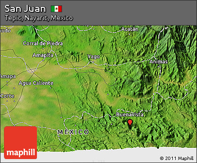 Satellite 3D Map of San Juan