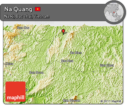 Physical 3D Map of Na Quang