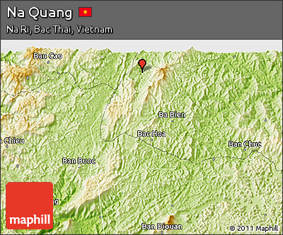 Physical 3D Map of Na Quang