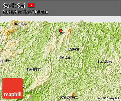 Physical 3D Map of Sack Sai