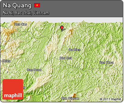 Physical 3D Map of Na Quang