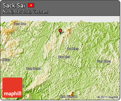Physical 3D Map of Sack Sai