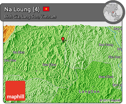 Political 3D Map of Na Loung (4)
