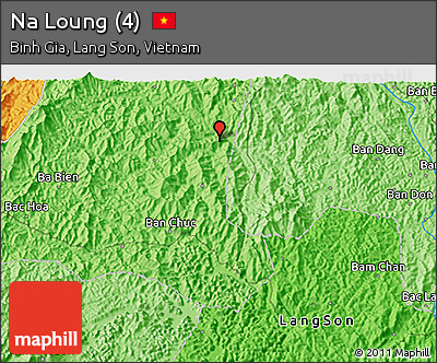 Political 3D Map of Na Loung (4)