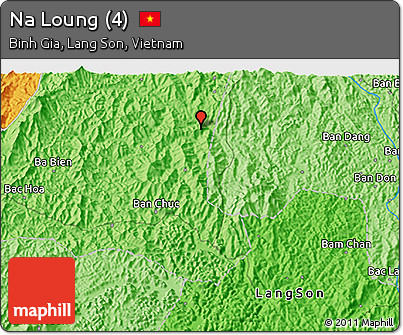 Political 3D Map of Na Loung (4)