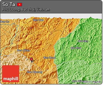 Political 3D Map of So Ta