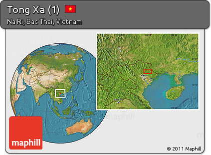 Satellite Location Map of Tong Xa (1)
