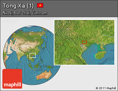 Satellite Location Map of Tong Xa (1)