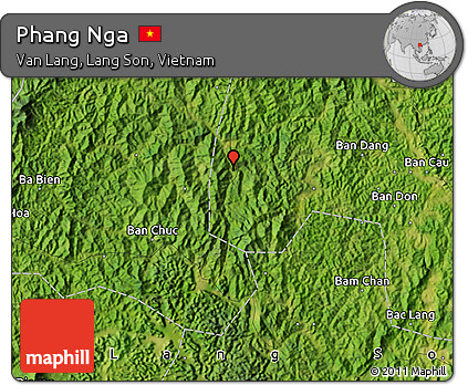 Satellite Map of Phang Nga