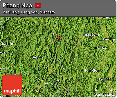 Satellite Map of Phang Nga