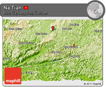 Physical Panoramic Map of Na Tian