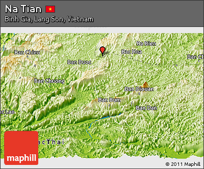 Physical Panoramic Map of Na Tian
