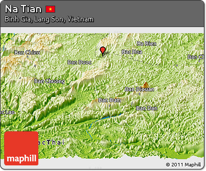 Physical Panoramic Map of Na Tian