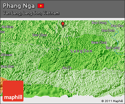 Political Panoramic Map of Phang Nga