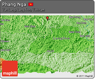 Political Panoramic Map of Phang Nga