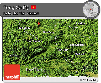 Satellite Panoramic Map of Tong Xa (1)