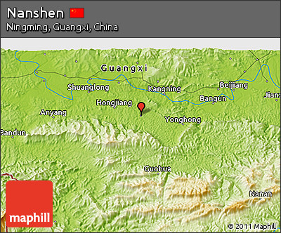 Physical 3D Map of Nanshen