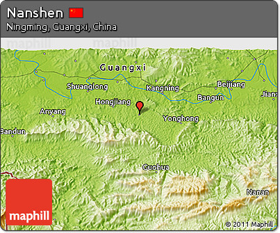 Physical 3D Map of Nanshen