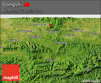 Satellite 3D Map of Dongshi