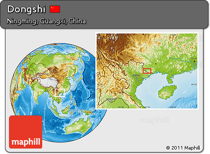 Physical Location Map of Dongshi