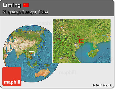 Satellite Location Map of Liming