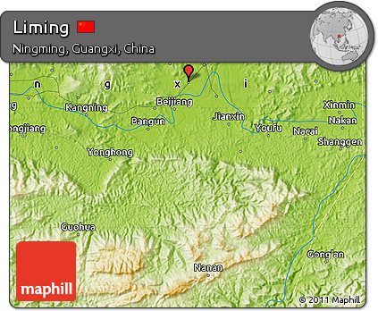 Physical Map of Liming