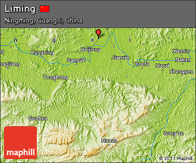 Physical Map of Liming