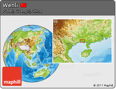 Physical Location Map of Wenli