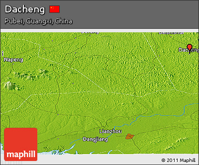 Physical Panoramic Map of Dacheng