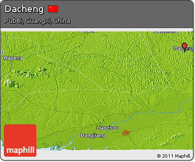 Physical Panoramic Map of Dacheng