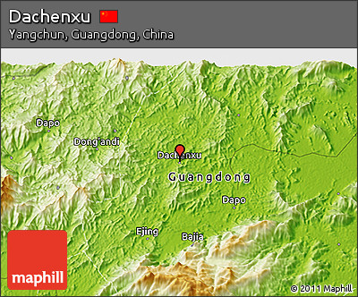 Physical 3D Map of Dachenxu