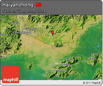 Satellite 3D Map of Haiyanzhong