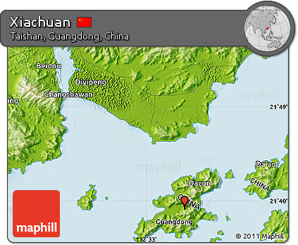 Physical Map of Xiachuan