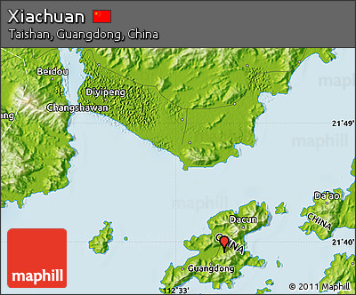 Physical Map of Xiachuan
