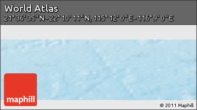 Physical Panoramic Map of the Area around 21° 53' 23" N, 115° 40' 30" E