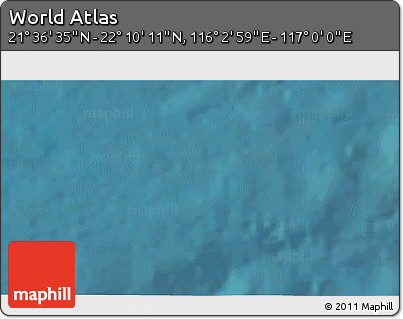 Satellite 3D Map of the Area around 21° 53' 23" N, 116° 31' 30" E