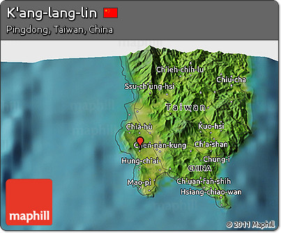 Satellite 3D Map of K'ang-lang-lin