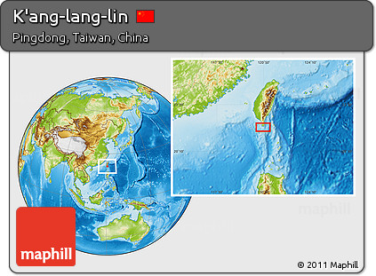 Physical Location Map of K'ang-lang-lin