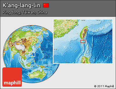 Physical Location Map of K'ang-lang-lin