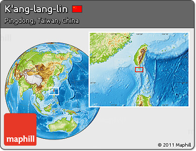 Physical Location Map of K'ang-lang-lin