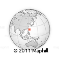Outline Map of the Area around 21° 53' 23" N, 125° 1' 30" E, rectangular outline