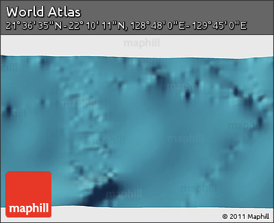 Satellite 3D Map of the Area around 21° 53' 23" N, 129° 16' 30" E