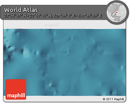 Satellite 3D Map of the Area around 21° 53' 23" N, 130° 7' 30" E