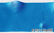 Physical 3D Map of the area around 21° 53' 23" N, 154° 46' 30" E