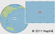 Savanna Style Location Map of the area around 21° 53' 23" N, 154° 46' 30" E
