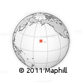 Outline Map of the Area around 21° 53' 23" N, 163° 58' 29" W, rectangular outline
