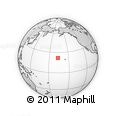 Outline Map of the Area around 21° 53' 23" N, 166° 31' 30" W, rectangular outline